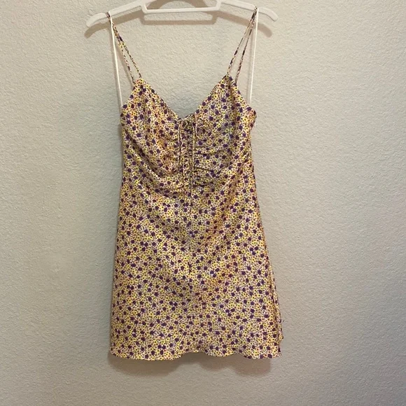 purple leopard print dress zara ZARA Satin Effect Leopard Purple Slip